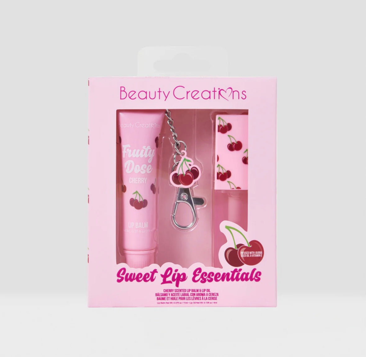 BEAUTY CREATIONS- SWEET LIP ESSENTIALS SET- LIP BALM AND LIP OIL