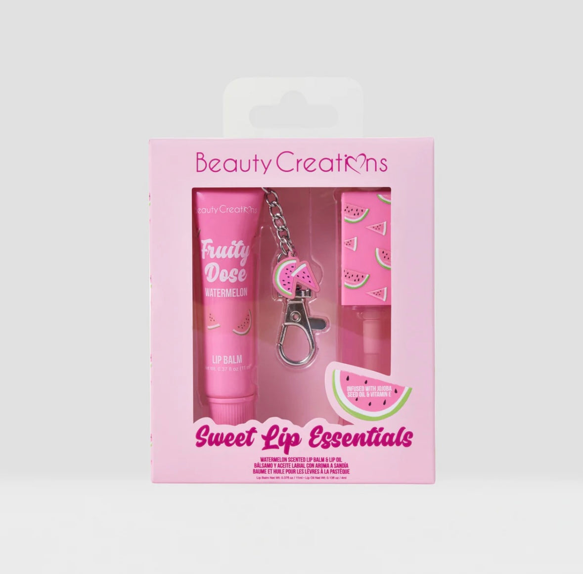 BEAUTY CREATIONS- SWEET LIP ESSENTIALS SET- LIP BALM AND LIP OIL