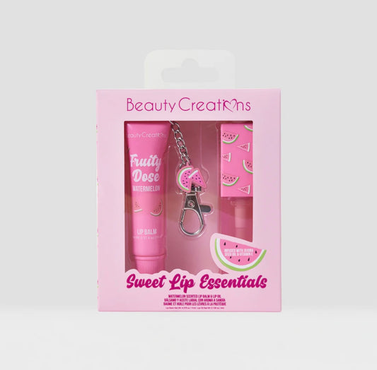 BEAUTY CREATIONS- SWEET LIP ESSENTIALS SET- LIP BALM AND LIP OIL
