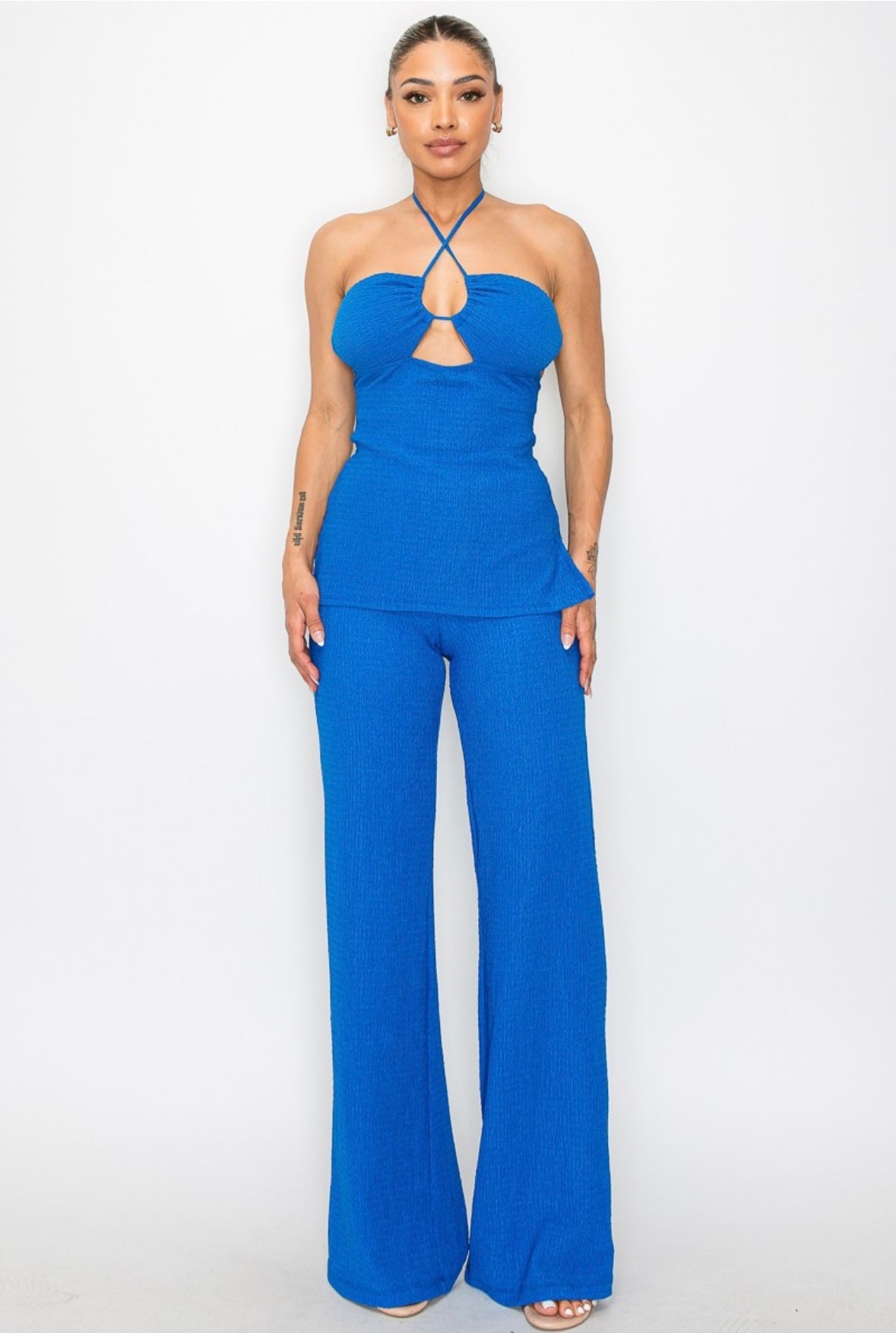 Sexy Strapless Jumpsuit Set