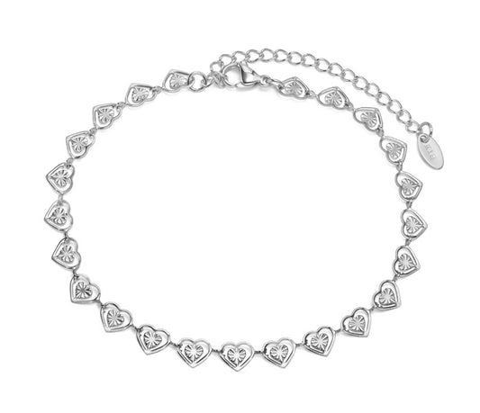 Stainless Steel “Hearts" Bracelet